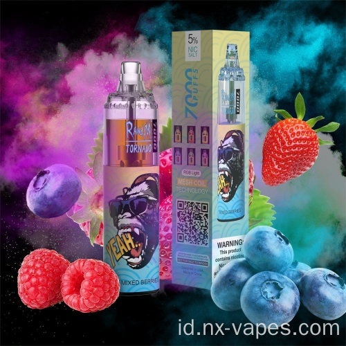 Sekali pakai randm tornado 7000puffs